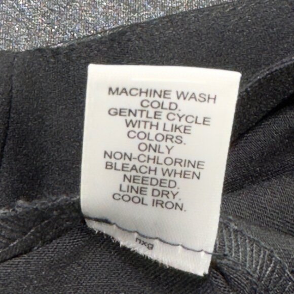 VERSONA Womens Contemporary Black Glittery Pants Stretch  Size 10 - Picture 6 of 11